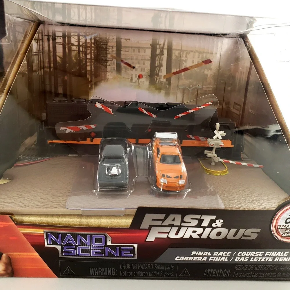 Jada Nano Scene Fast & Furious Lot Of 2 Toretto House & Final Race Diorama New